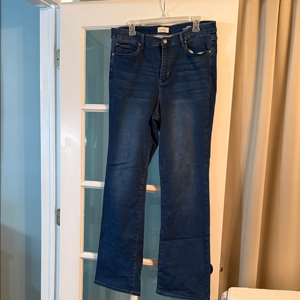 Nicole Miller SoHo high rise bootcut jeans
